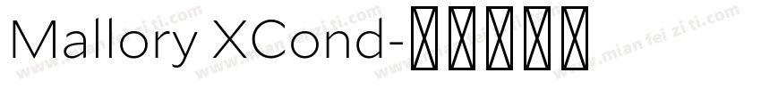 Mallory XCond字体转换